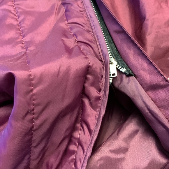 Vintage Fleet Street Mulberry Red Quilted Lining Trench Coat sz 16 - Picture 8 of 10